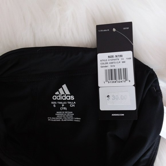 Adidas Black & Blue Color Block AYG Pants S - Picture 3 of 7